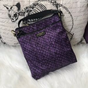 Purple coach crossbody